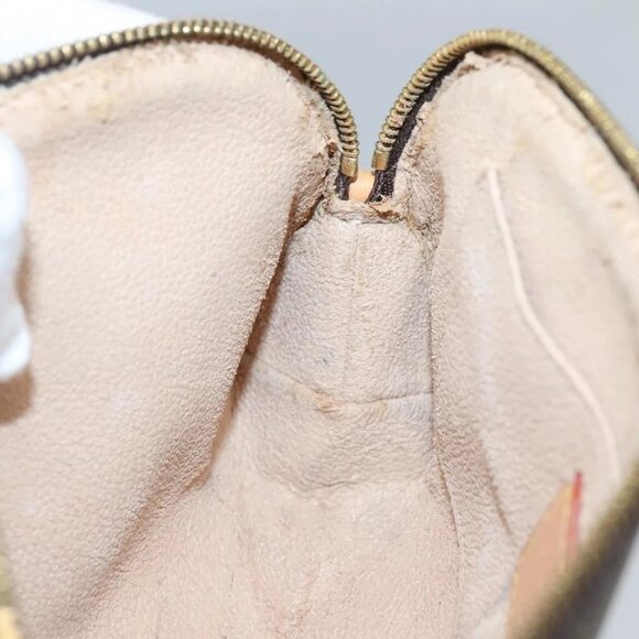 LOUIS VUITTON Monogram Pochette Cosmetic PM Cosmetic Pouch M47515 LV Auth 131212 - Picture 13 of 16